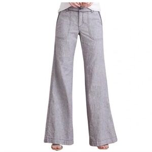 Pilcro Wide-Leg linen blend Pants